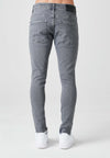 2Y Destroyed Skinny Cropped Denim Jeans Grey