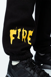 Dropsize Heavy Trust No One Sweatpants Black