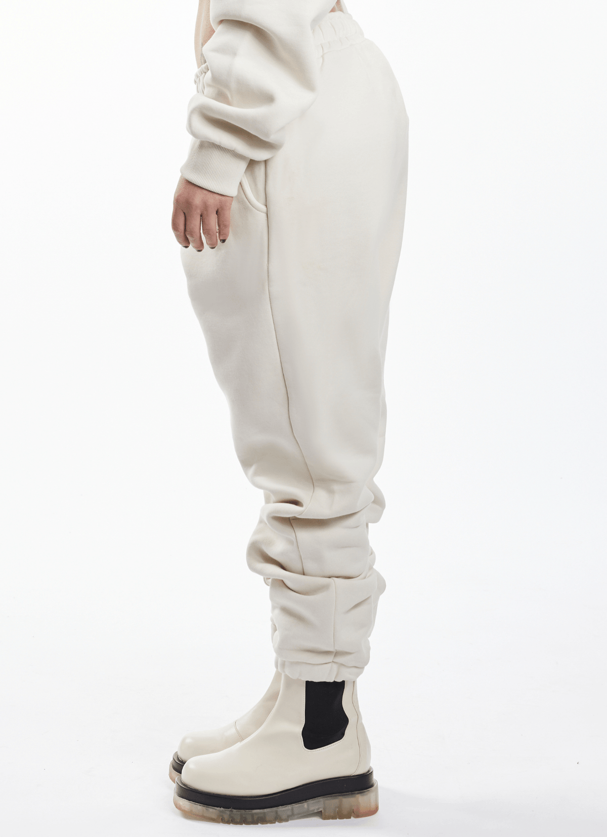 Soulside Frauen Baggy Sweatpants - Basic Soul - Coconut Milk