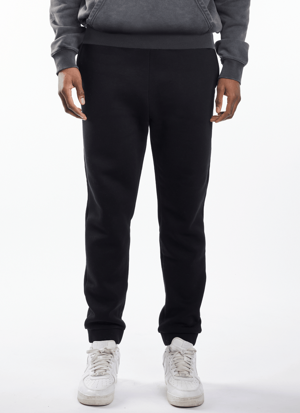 Soulside Herren Sweatpants - Heavy Straight Basic - Washed Black