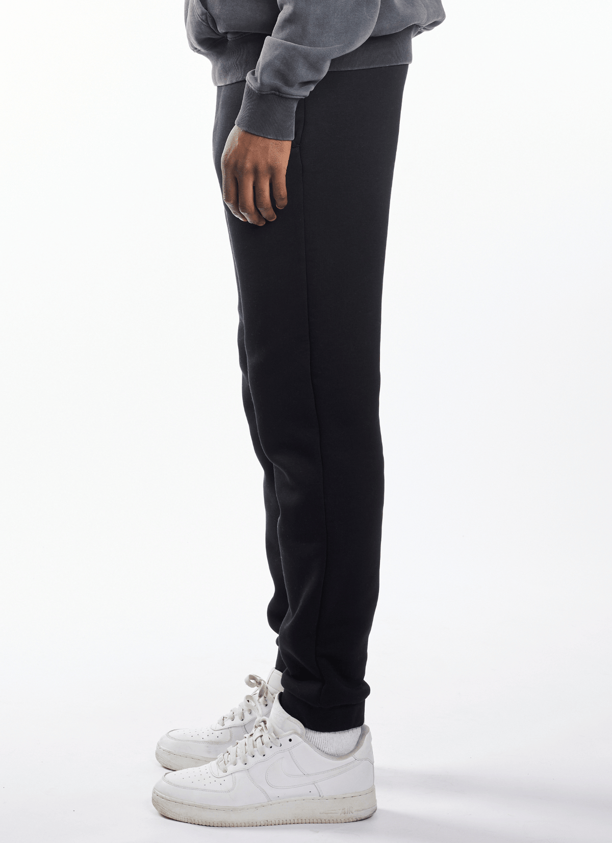 Soulside Herren Sweatpants - Heavy Straight Basic - Washed Black