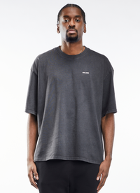 Soulside Männer Oversized T-Shirt - Heavy Basic Soul - Grey Washed