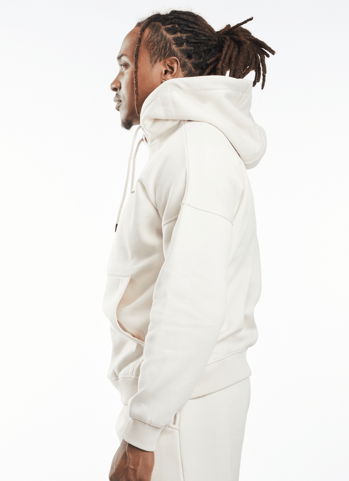 Soulside Männer Oversized Hoodie - Heavy Basic Soul - Coconut Milk