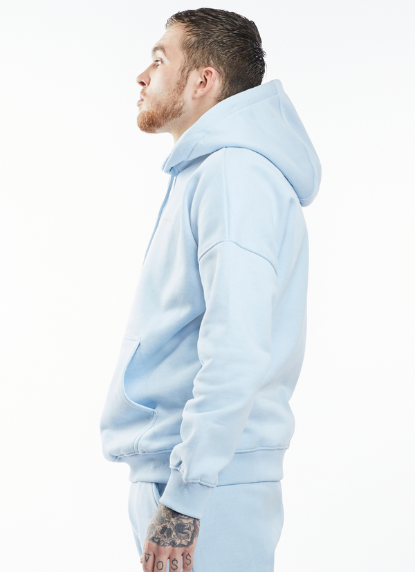 Soulside Männer Oversized Hoodie - Heavy Basic Soul - Babyblau