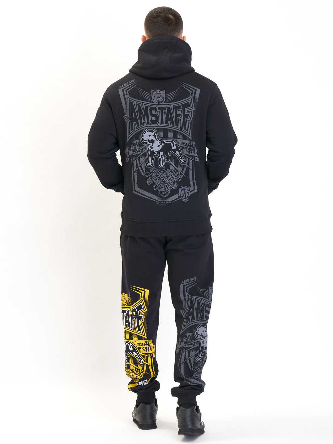 Amstaff Perigor Hoodie Black/Yellow