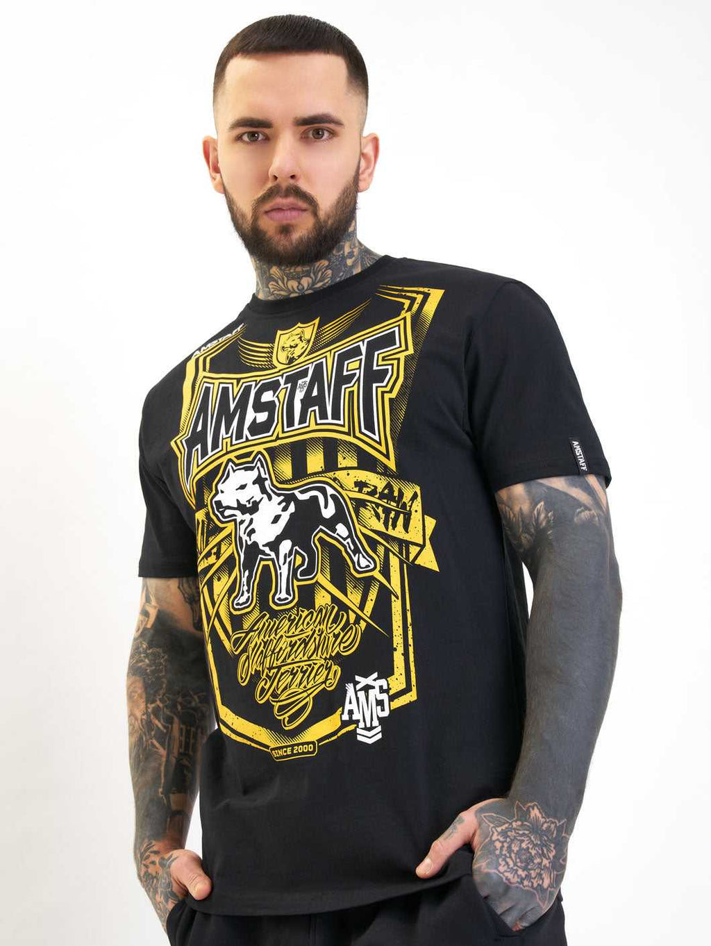 Amstaff Perigor T-Shirt Black/Yellow