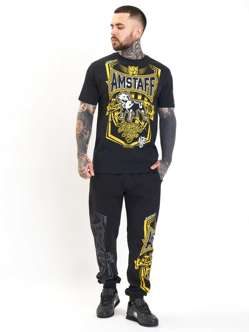 Amstaff Perigor T-Shirt Black/Yellow