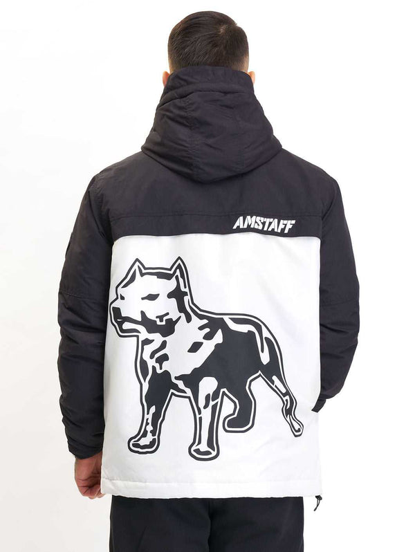 Amstaff Rydas Windbreaker Jacket Black White