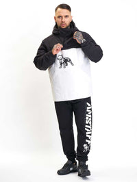 Amstaff Rydas Windbreaker Jacket Black White