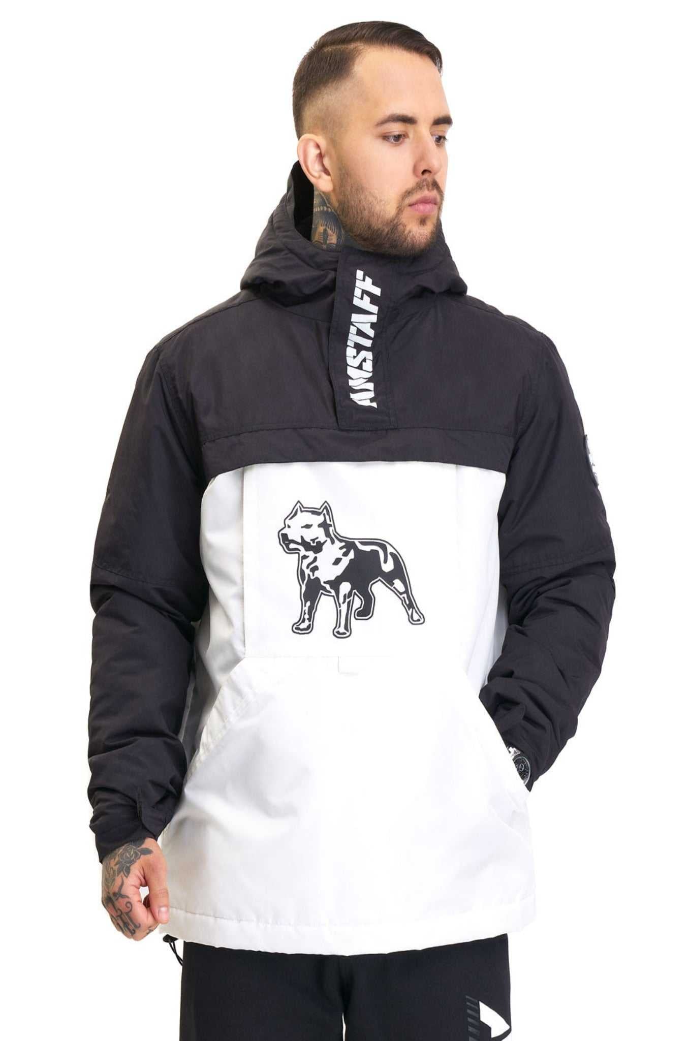 White black windbreaker new arrivals