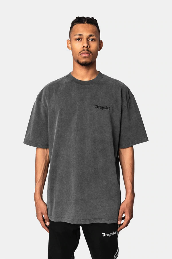 Heavy Oversize Embo T-Shirt Washed Grey