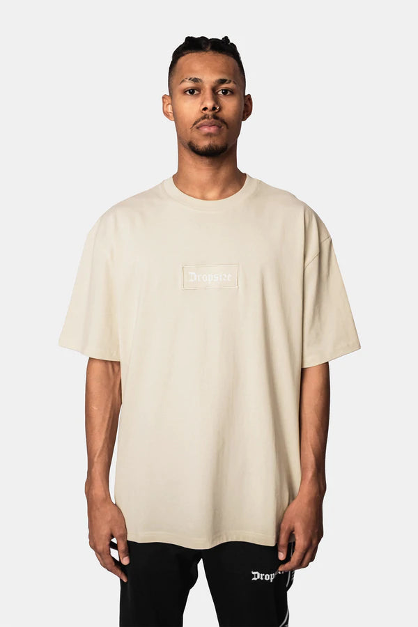 Heavy Oversize Boxed Logo T-Shirt Coconut Milk