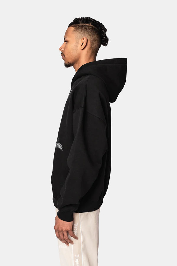 Heavy Oversize Reaper Hoodie Black