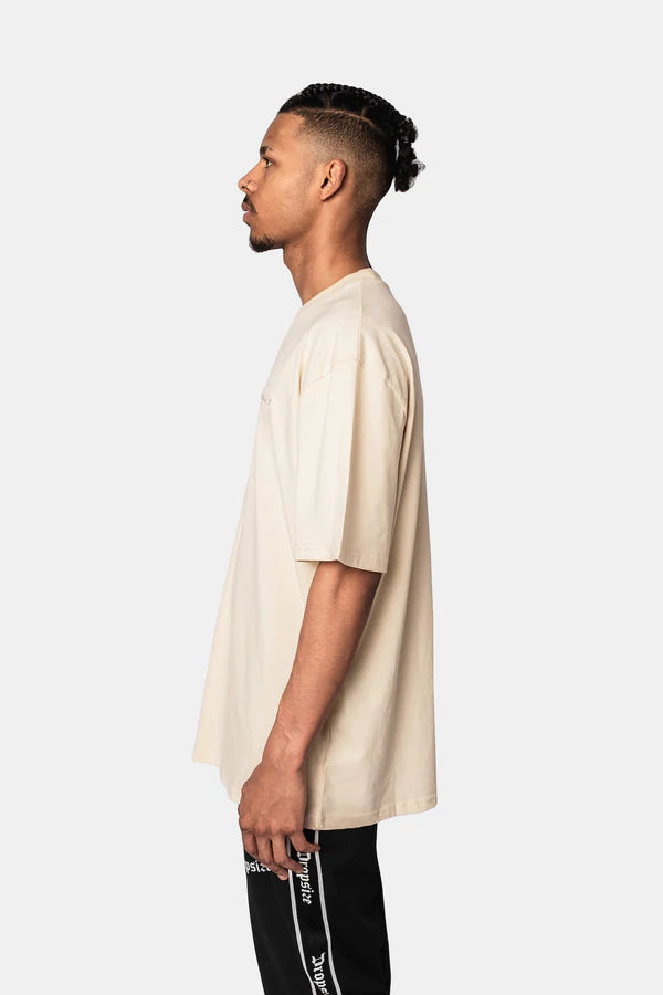 Heavy Oversize Middle Seam T-Shirt Coconut Milk