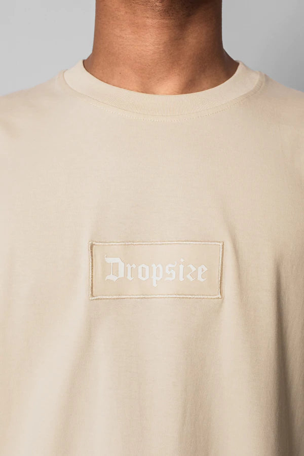 Heavy Oversize Boxed Logo T-Shirt Coconut Milk