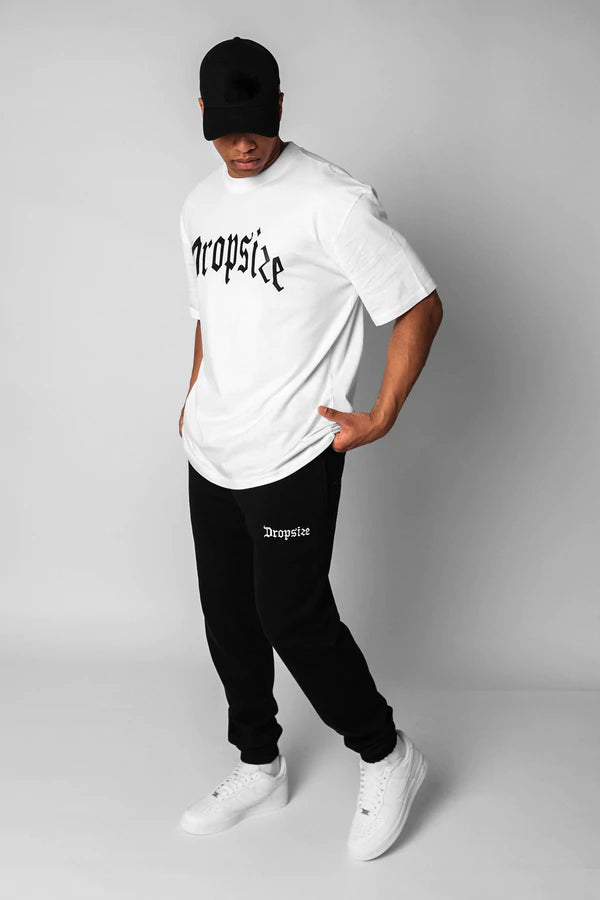 Dropsize Heavy Oversize Logo T-Shirt White