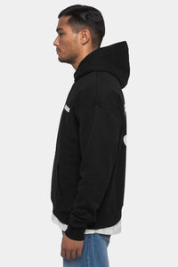 Dropsize Heavy Oversize Crew Hoodie Black