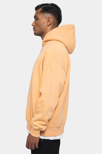 Dropsize Heavy Oversize HD Print Hoodie Washed Peach