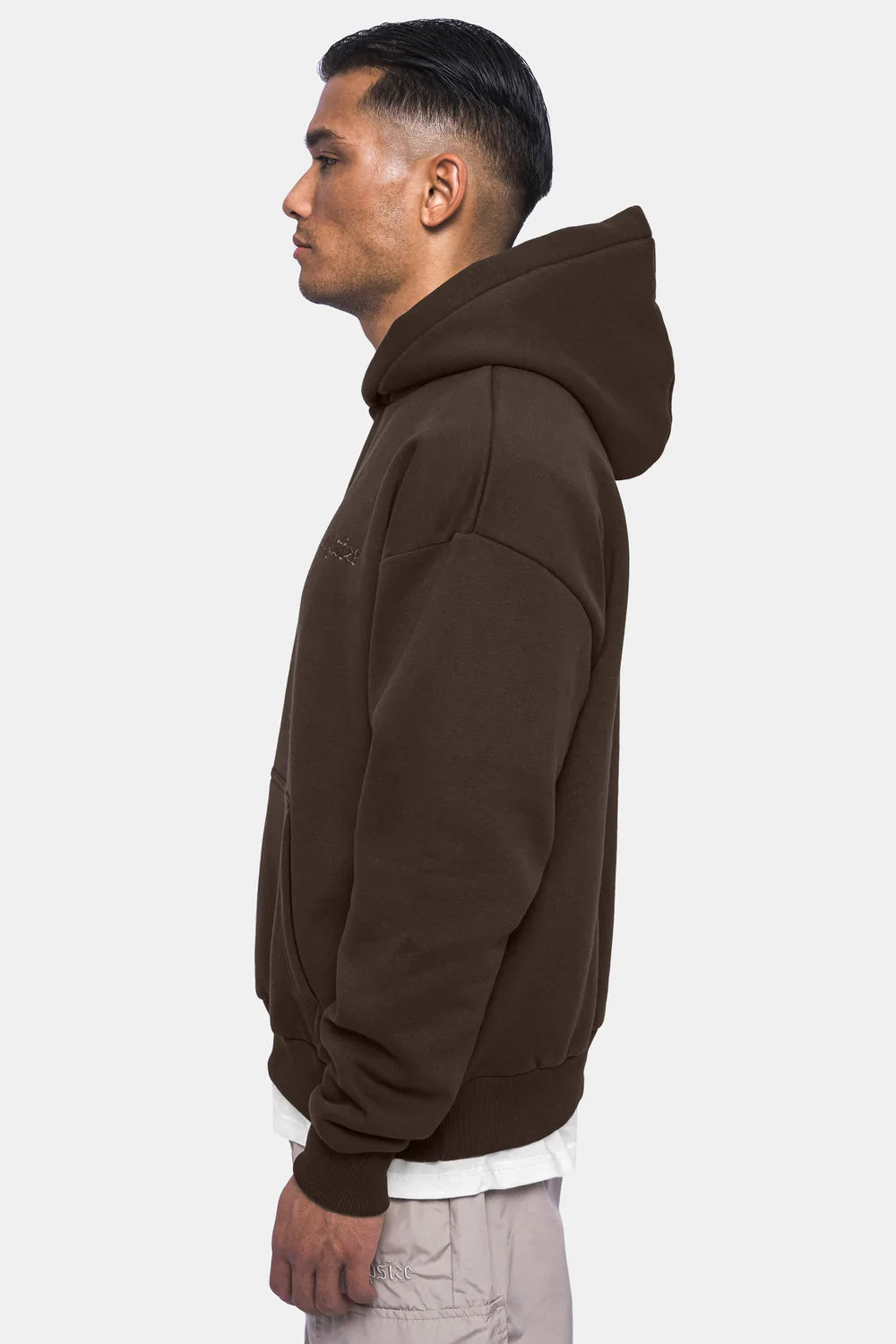 Dropsize Heavy Oversize Hoodie Chocolate Brown