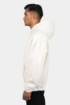 Dropsize Heavy Oversize Rubber Patch Hoodie Cream White