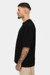 Dropsize Heavy Oversize Rubber Patch T-Shirt Black