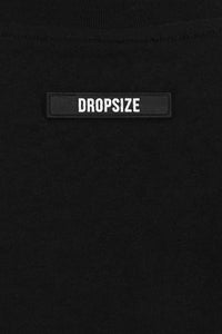 Dropsize Heavy Oversize Rubber Patch T-Shirt Black