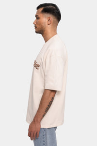 Dropsize Super Heavy Front Embo T-Shirt Coconut Milk