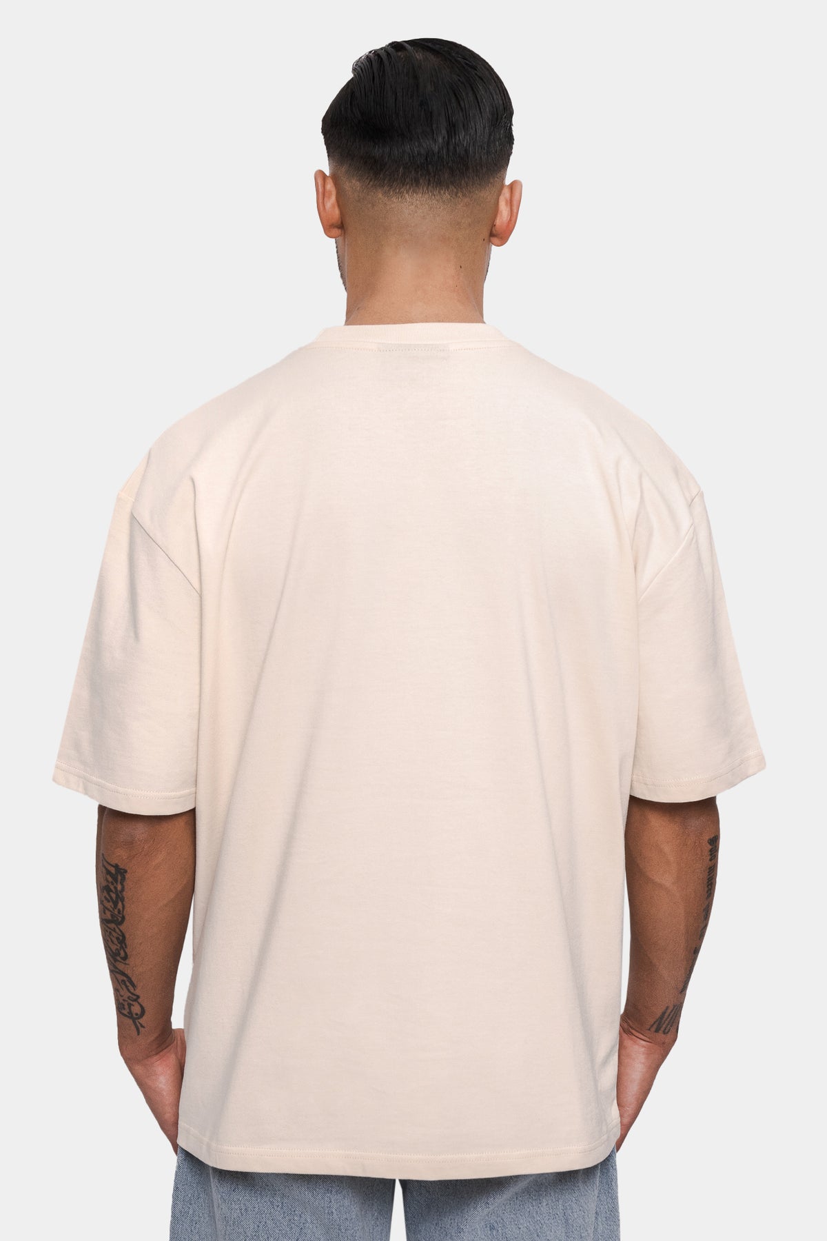 Dropsize Super Heavy Front Embo T-Shirt Coconut Milk