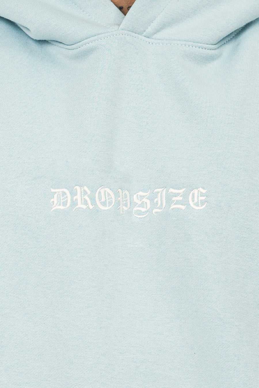 Dropsize Heavy Oversize Crime Hoodie Baby Blue