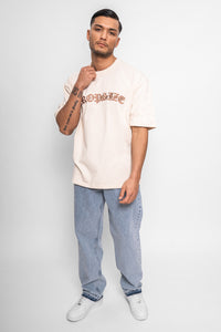 Dropsize Super Heavy Front Embo T-Shirt Coconut Milk