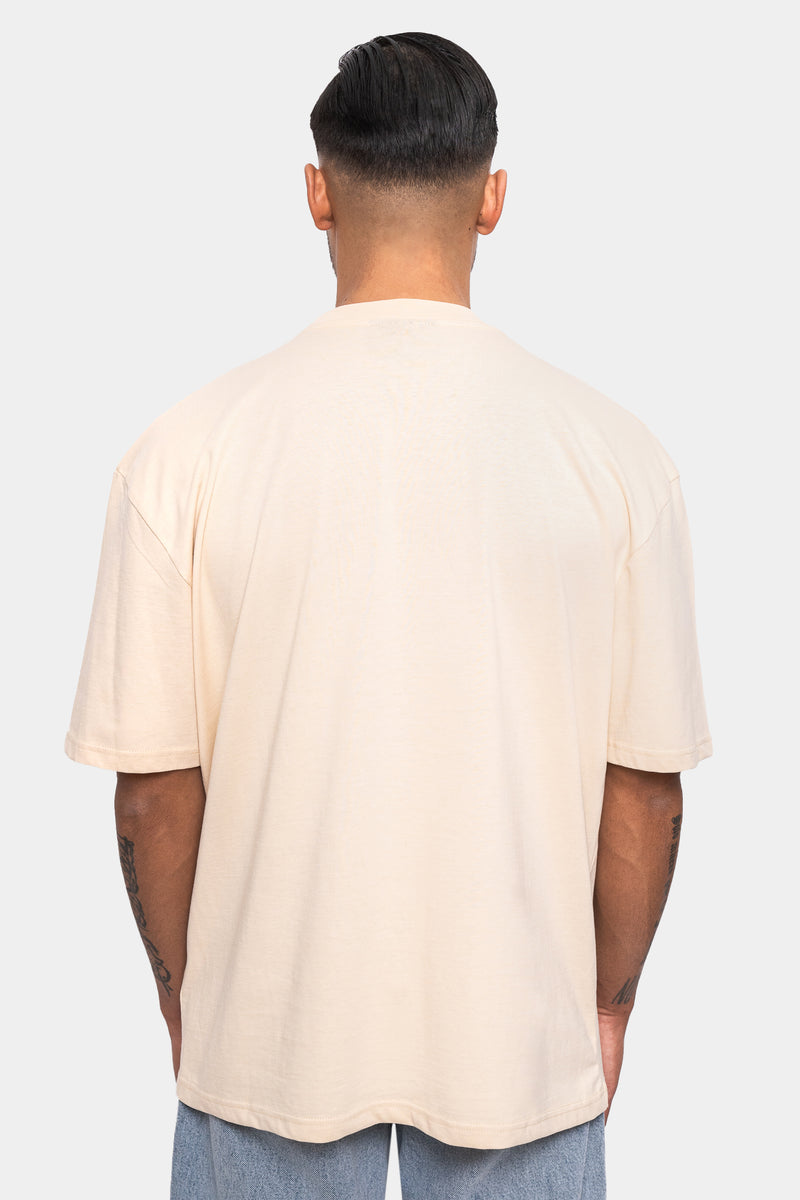 Dropsize Heavy Oversize Puffer Print T-Shirt Navajo