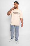 Dropsize Heavy Oversize Puffer Print T-Shirt Navajo