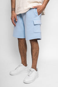 Dropsize Heavy Cargo Sweat Shorts Blue