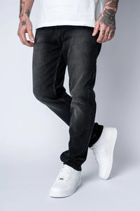 Dropsize Straight Fit Jeans Washed Black