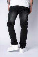 Dropsize Straight Fit Jeans Washed Black