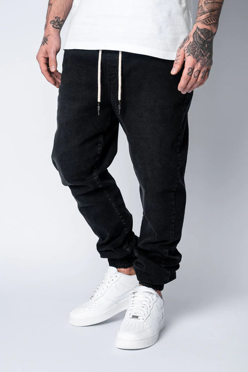 Dropsize Jogger Jeans Anti Fit Washed Black