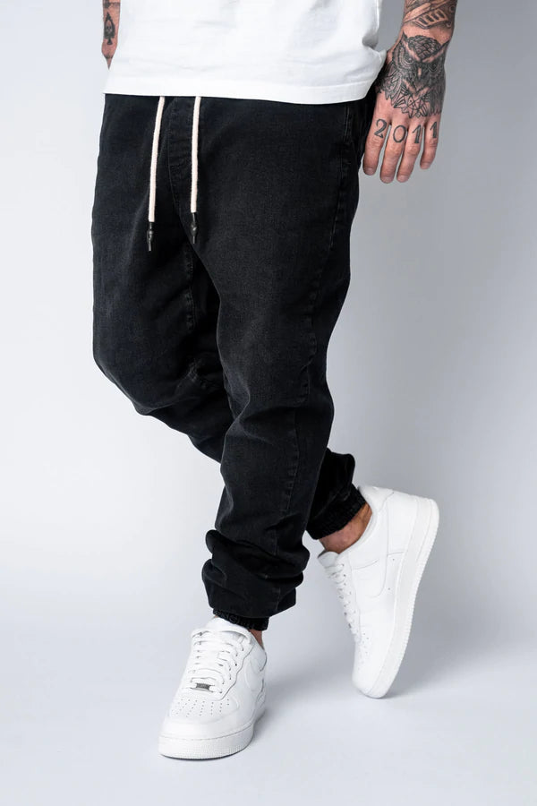 Dropsize Jogger Jeans Anti Fit Washed Black
