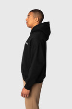 Dropsize Heavy Oversize Embo Hoodie Black