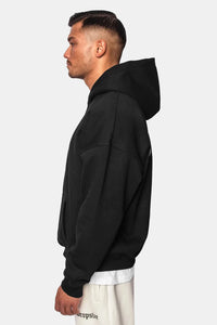 Dropsize Heavy Oversize Crime Hoodie Black