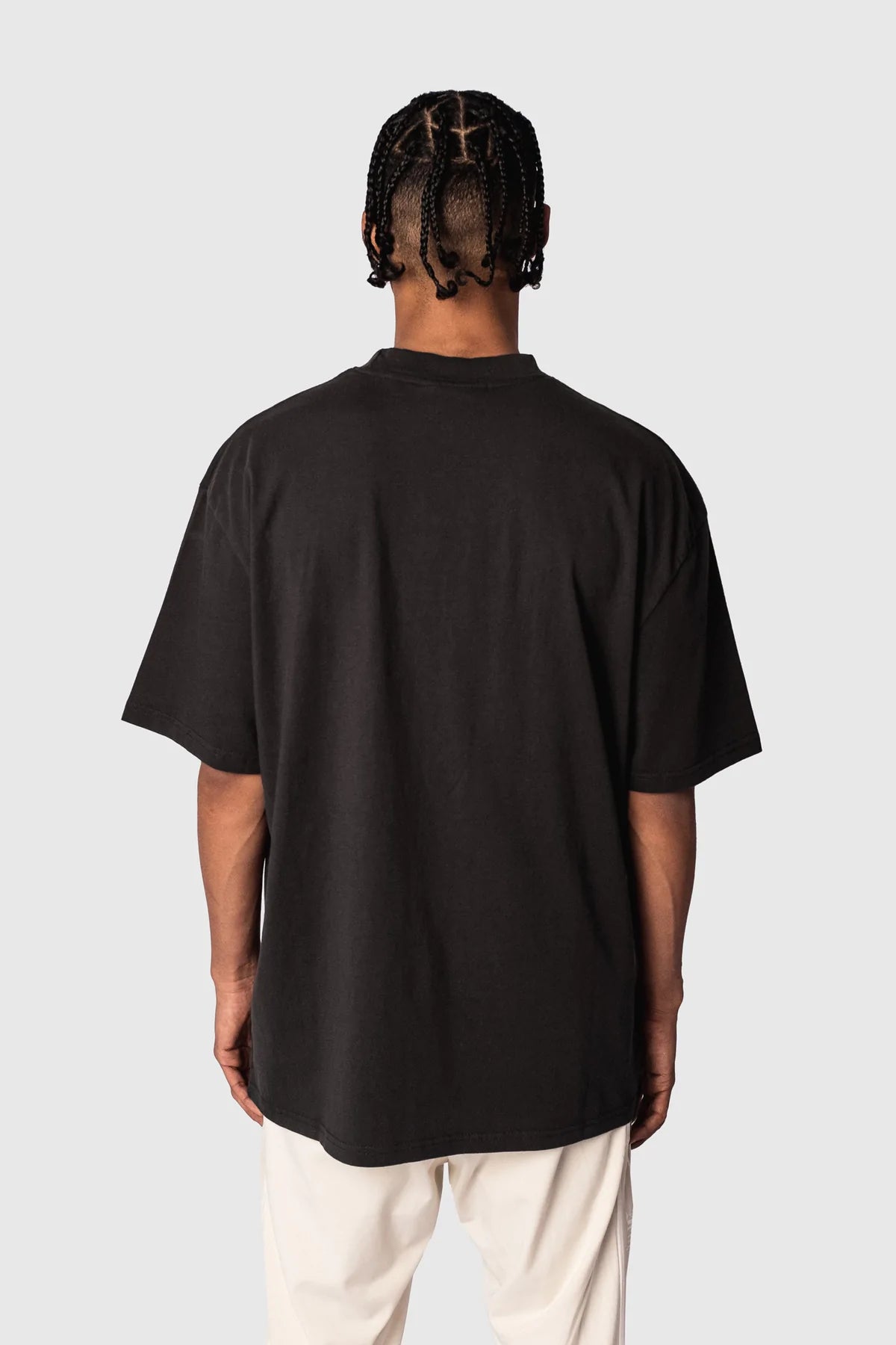 Heavy Oversize Logo Puffer Print T-Shirt Washed Black