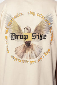 Dropsize Heavy Oversize White Dove 2.0 T-Shirt Coconut Milk