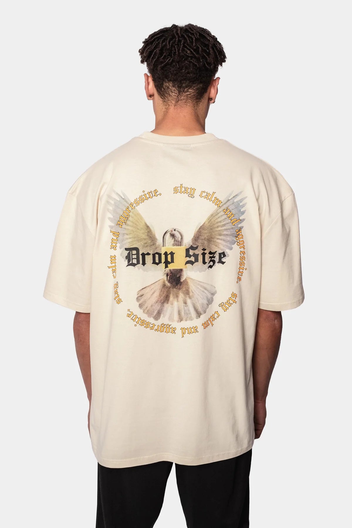 Dropsize Heavy Oversize White Dove 2.0 T-Shirt Coconut Milk