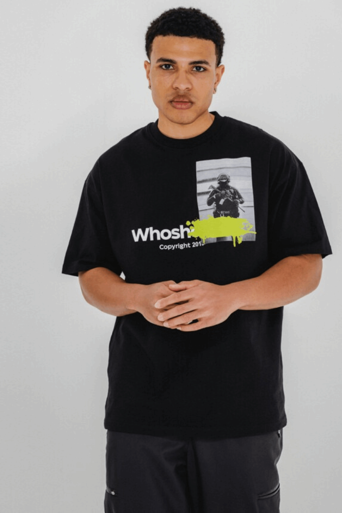 Who Shot Ya Ya Copy Oversize T-Shirt Black