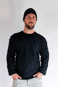 Carlo Colucci Strick Pullover Black