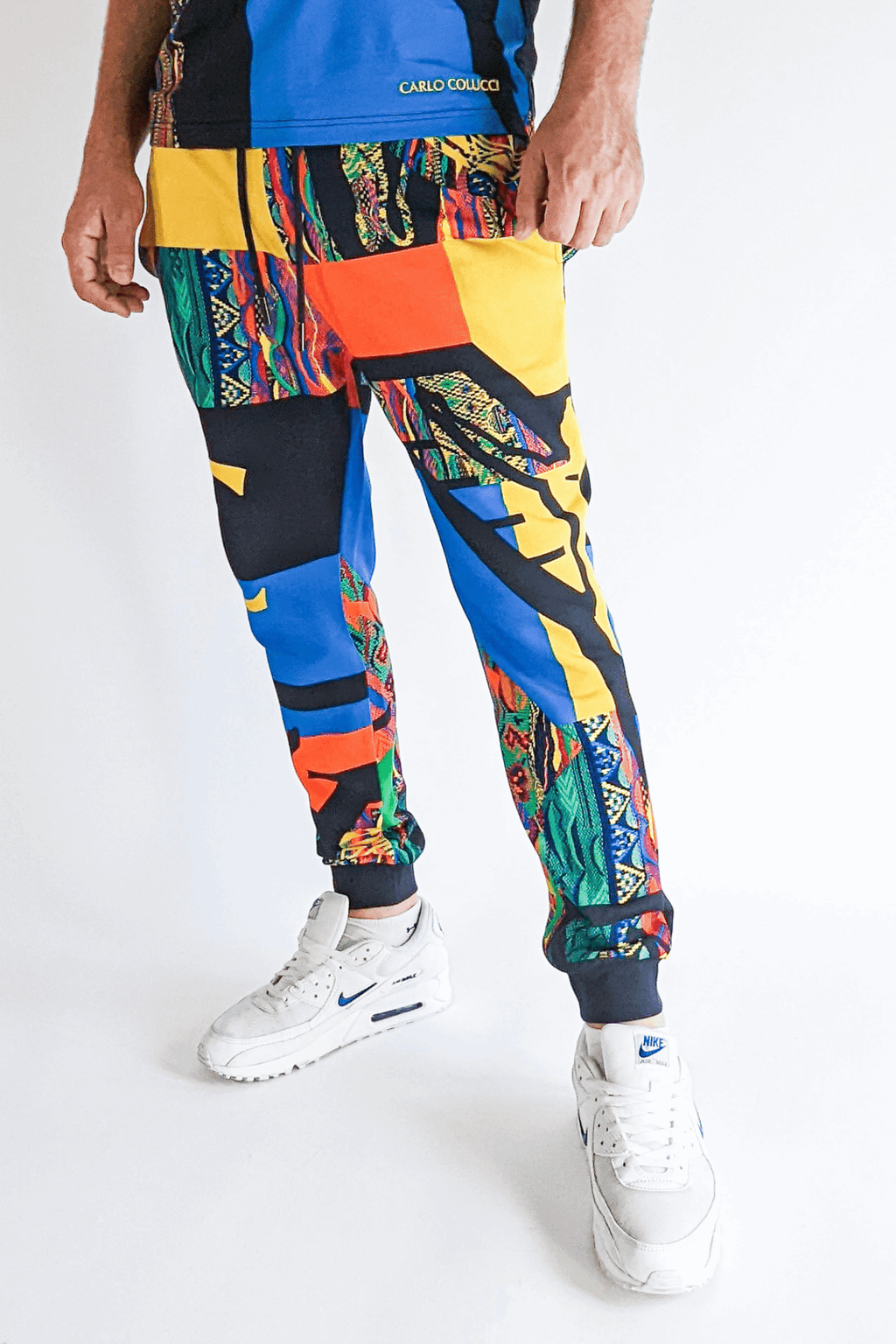 Carlo Colucci Allover Print Sweatpants Multicolor