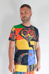 Carlo Colucci T-Shirt Print Multicolor