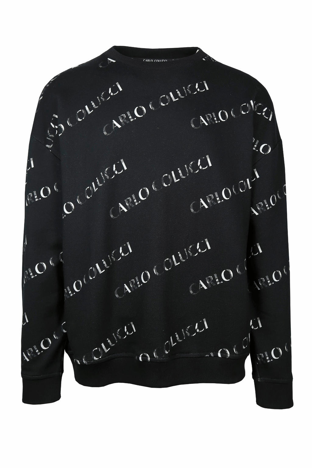 Carlo Colucci All Over Print Sweatshirt Black