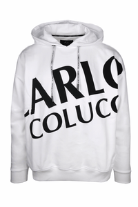 Carlo Colucci Big Logo Hoodie White