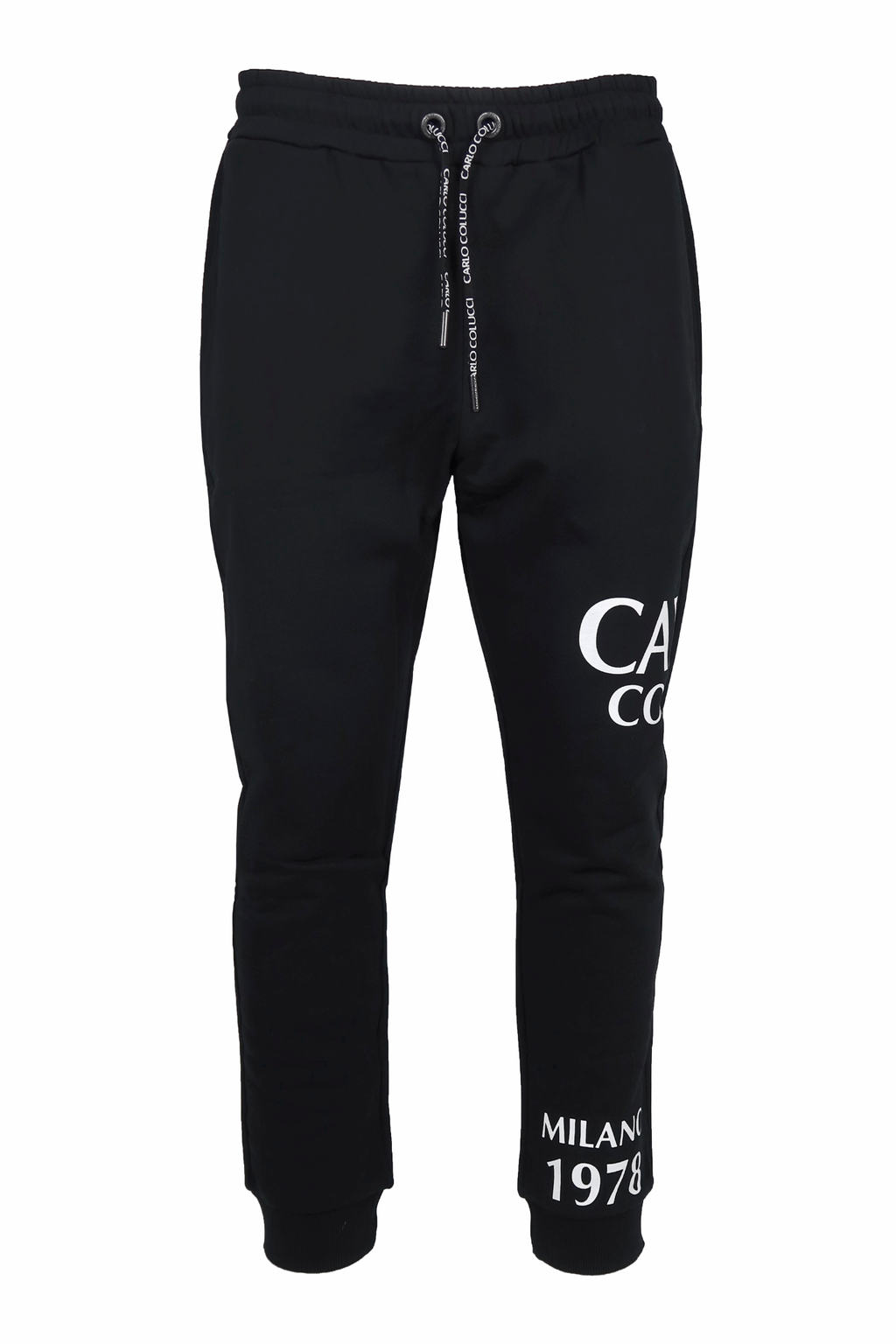 Carlo Colucci Big Logo Sweatpants Black
