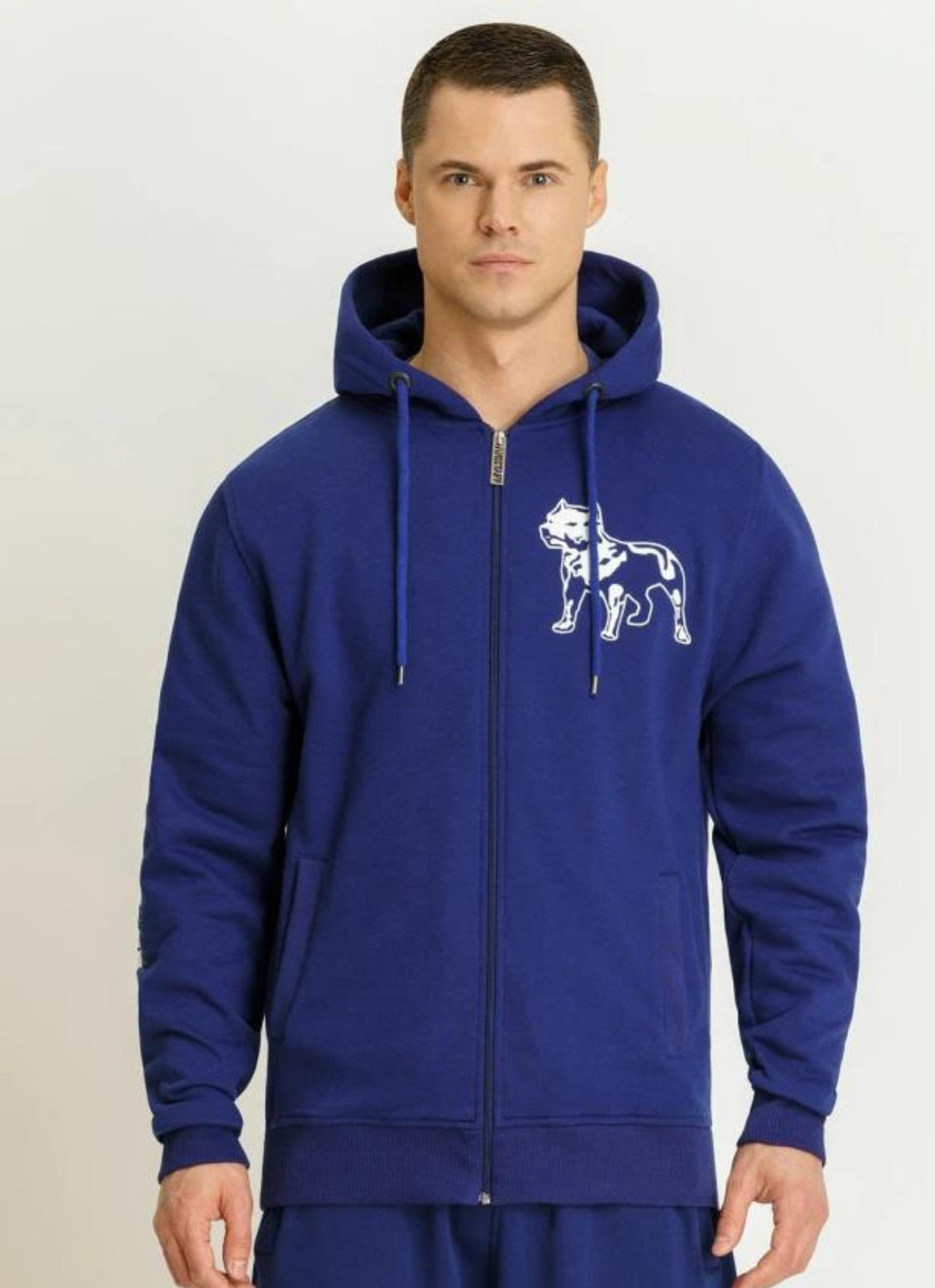 Amstaff Logo 2.0 Zip Hoodie Blue